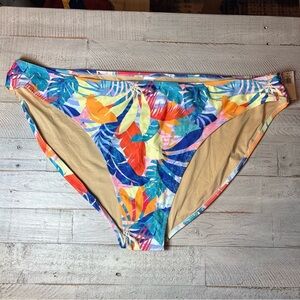 Floral Bikini Bottom Blue Red Yellow Pink Old Navy Woman's Size 4X NWT!